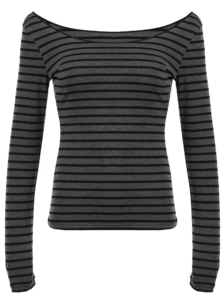 Veloura Japanese Basic Slim Long Sleeve Shirt Women