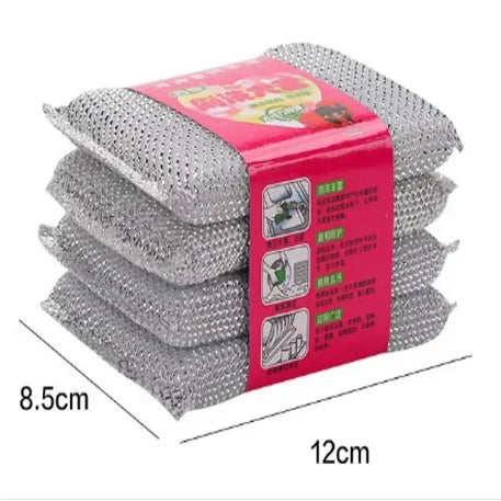 10-50Pcs Double-Sided Scouring Pads Kitchen Sponge Dishwashing Scrub Pads for Pot Bowl Home Cleaning Tools