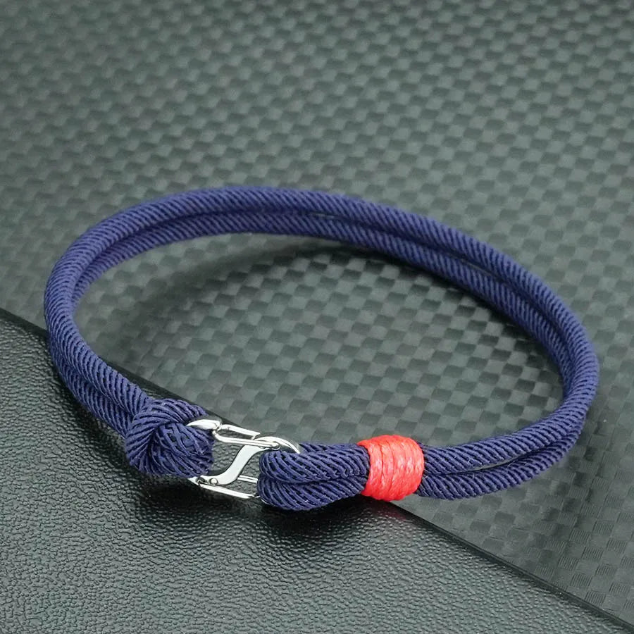 Simple Mens Bracelets Hand-Woven Detachable 7 Colors Rope Braclets Double Survival Braslet Pulseras Para Hombre Gift for Him