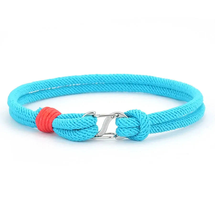Simple Mens Bracelets Hand-Woven Detachable 7 Colors Rope Braclets Double Survival Braslet Pulseras Para Hombre Gift for Him