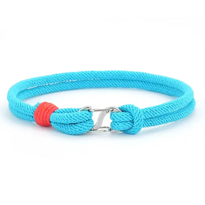 Simple Mens Bracelets Hand-Woven Detachable 7 Colors Rope Braclets Double Survival Braslet Pulseras Para Hombre Gift for Him