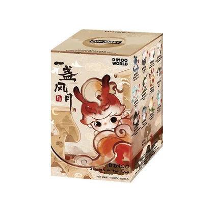 POP MART DIMOO Stories in the Cup Series Mystery Box Genuine Blind Box Guess Toys Bag Ornament Figurines Home Decor Desktop Doll