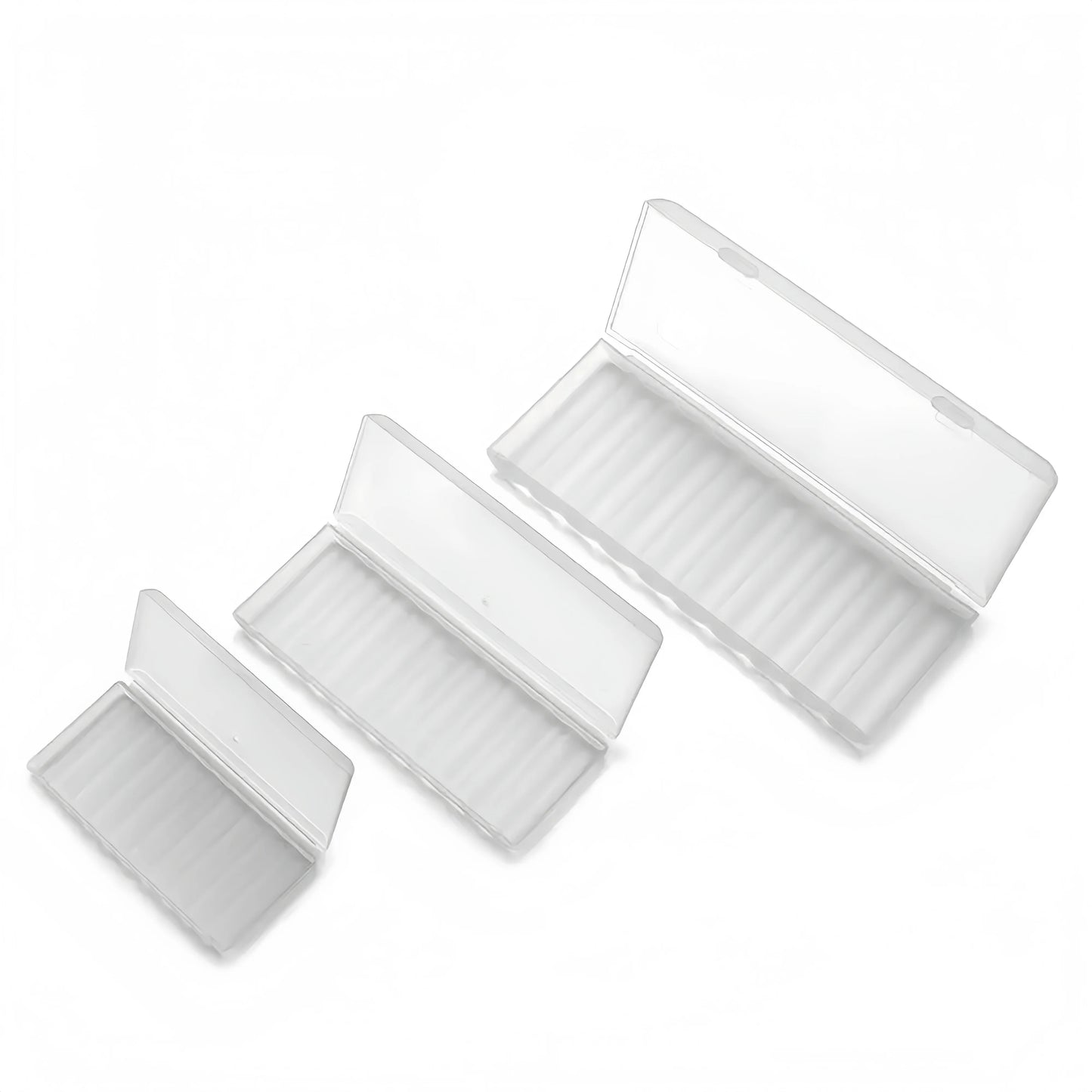 White Waterproof Hard Plastic Battery Box Multi-Slot Storage Case Portable Battery Storage Solution