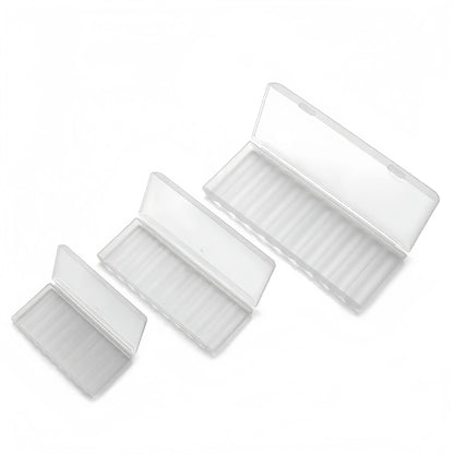 White Waterproof Hard Plastic Battery Box Multi-Slot Storage Case Portable Battery Storage Solution