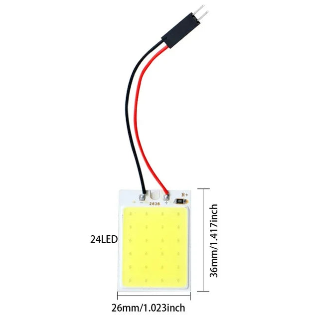 4 PCS Car Interior Accessories 18/24/48 SMD T10 4W 12V COB Car Interior Panel LED Lights Lamp Bulb Car Dome Light Car Panel