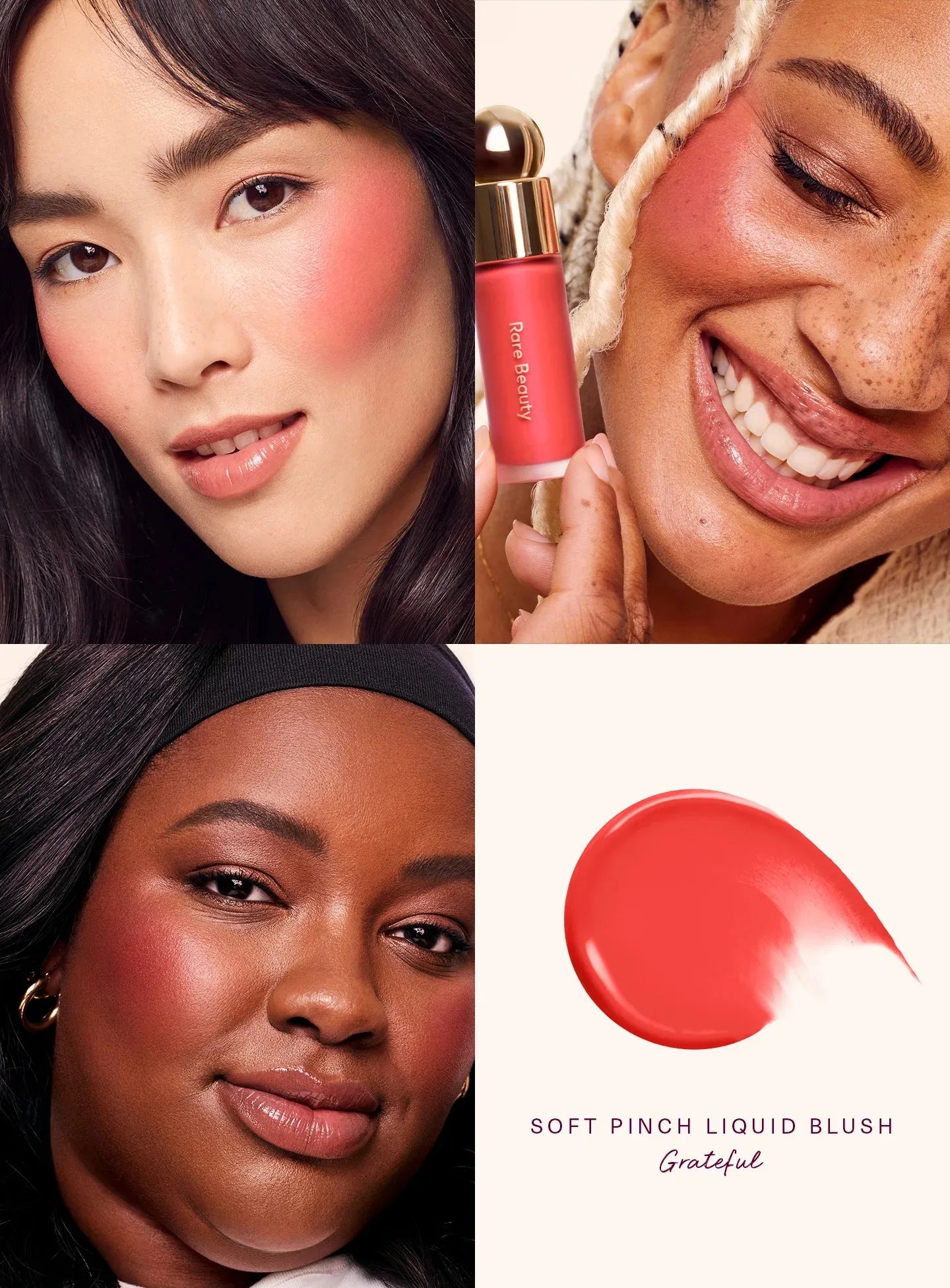 Rare Beauty Soft Pinch Tinted Lip Oil Stain Lip Gloss Delight Hope Happy Wonder Liquid Blush Makeup Cosmetics Face Eye Blusher