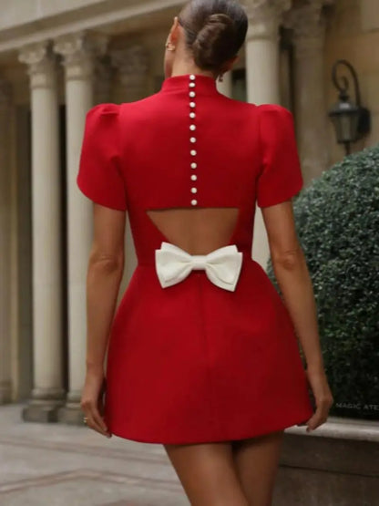 Veloura Elegant Womens White Bow