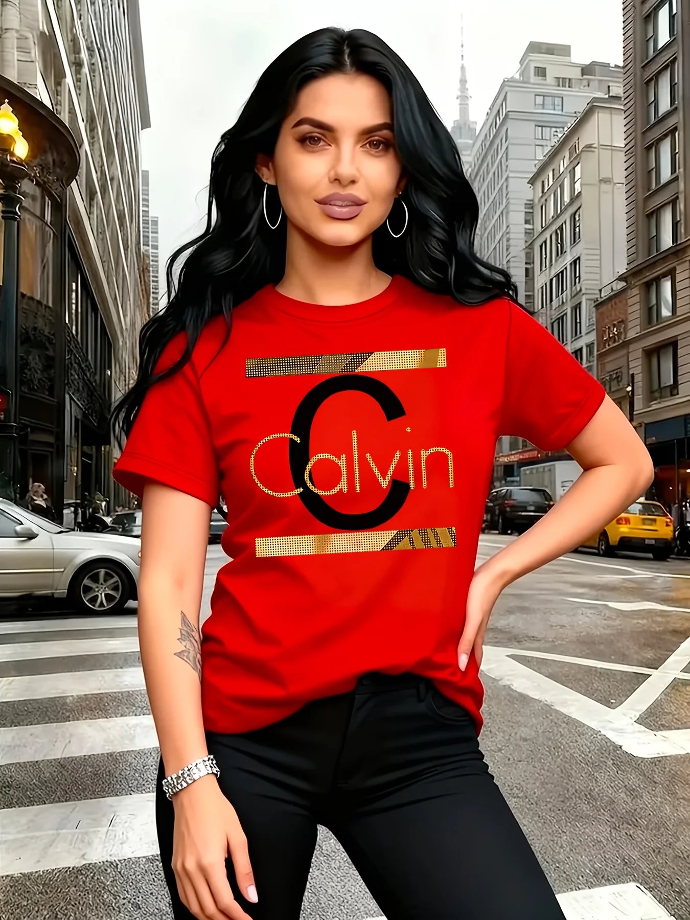 Calvin Letter Print Women's