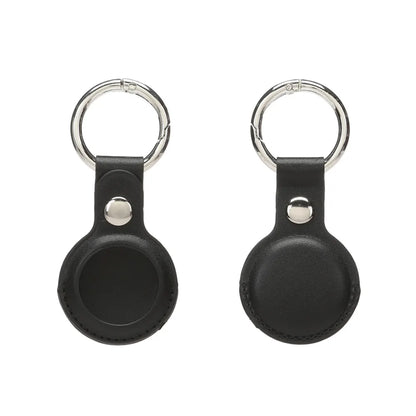 PU Leather Case for Airtag Metal Pendant Protective Case Cover Animals Tracker Accessories Waterproof Luggage Anti-Loss Keyring