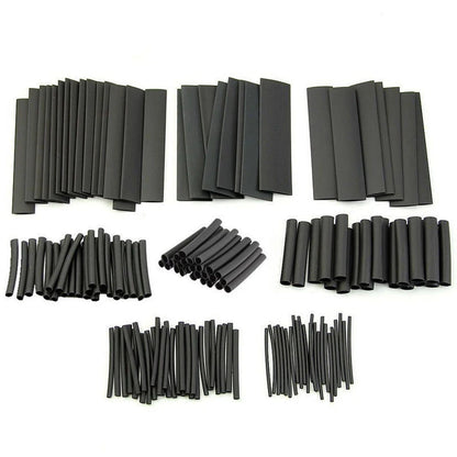 127Pcs 7 Sizes Set Heat Shrink Tubing Ratio 2:1 Heat Shrink Electrical Wire Cable Wrap Assortment Insulation Protection Tube