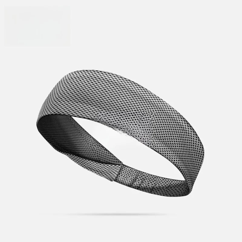 Summer Sport Headband Breathable Fitness Sweatband Non Slip Elastic Tennis Headband Sweat Wicking Lightweight Running Hairband