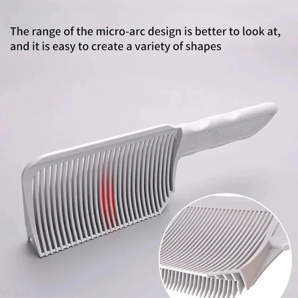 Fading Comb Professional Barber Clipper Blending Flat Top Hair Cutting Comb For Men Heat Resistant Fade Brush Salon Styling Tool