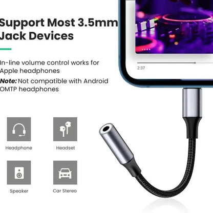 USB Type-C to 3.5mm Jack Audio Adapter Cable for iPhone 15 16 Pro Max Plus/iPad Pro 13 Air 13 Mini 6 7 Earphone Cable Converter