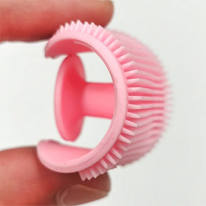 Silicone Shampoo Brush for Baby Infant Bathing Soft Silicone Boys Kids Shower Brush Head Hair Washing Massage Brushes Wipe Comb
