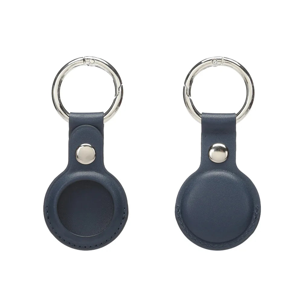 PU Leather Case for Airtag Metal Pendant Protective Case Cover Animals Tracker Accessories Waterproof Luggage Anti-Loss Keyring