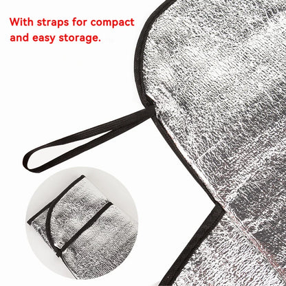 Universal Car Windshield Snow Cover - Frost Ice Rain & Sun Protector for Most Cars & SUVs, 1PC Auto Windscreen Shield