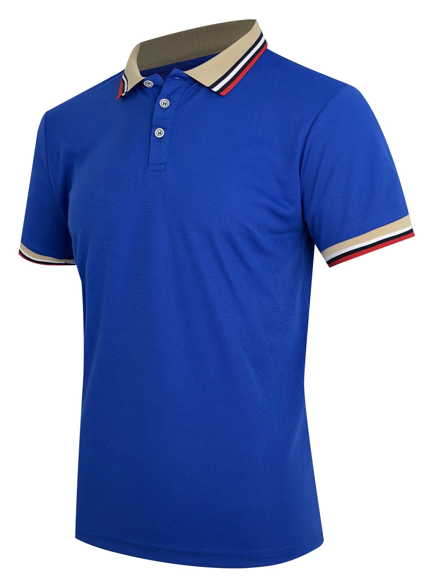 Men Summer Solid Casual Office Breathable Cotton Polo Shirt Fashion Brand Male Business High Quality Striped Short Sleeve Top