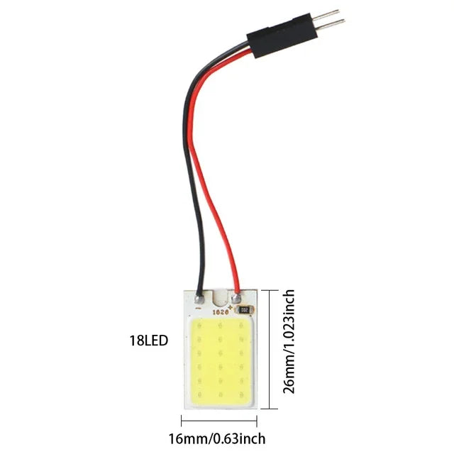 4 PCS Car Interior Accessories 18/24/48 SMD T10 4W 12V COB Car Interior Panel LED Lights Lamp Bulb Car Dome Light Car Panel