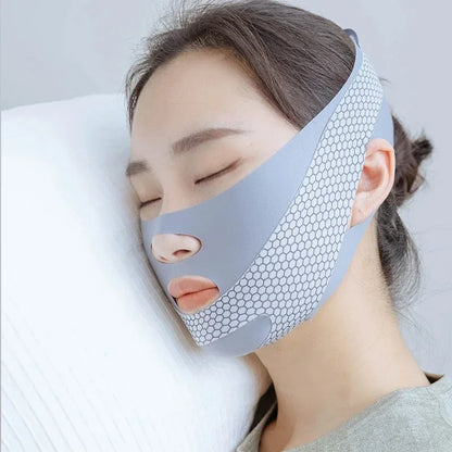 Sleep Face V Shaper Slimming Bandage Double Chin Reducer Comfortable Facial Lift Massage Thinning Band for Better Appearance