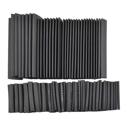127Pcs 7 Sizes Set Heat Shrink Tubing Ratio 2:1 Heat Shrink Electrical Wire Cable Wrap Assortment Insulation Protection Tube