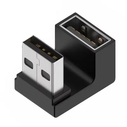 NNBILI USB3.0 Male to Female Right Angle Extension Adapter 90 Degree USB Connector Elbow Adapter 10Gbps For Laptop PC Converter