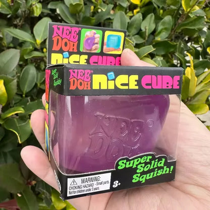 Schylling Needoh Nice Cube Sensory Nice-Sicle Stress Relief Squishy Cube Anti-Anxiety Squeeze Object For Focus ADHD Population