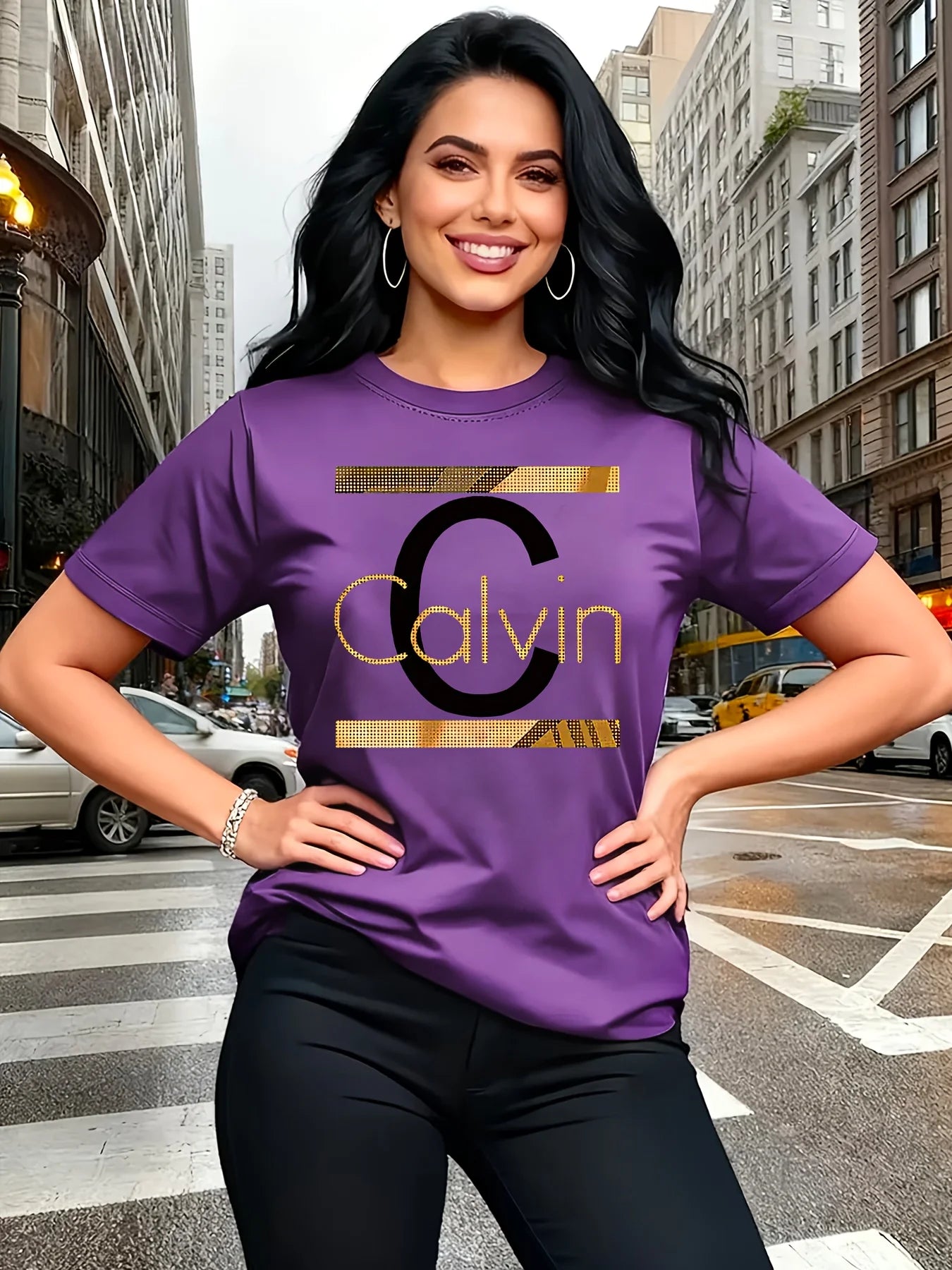 Calvin Letter Print Women's