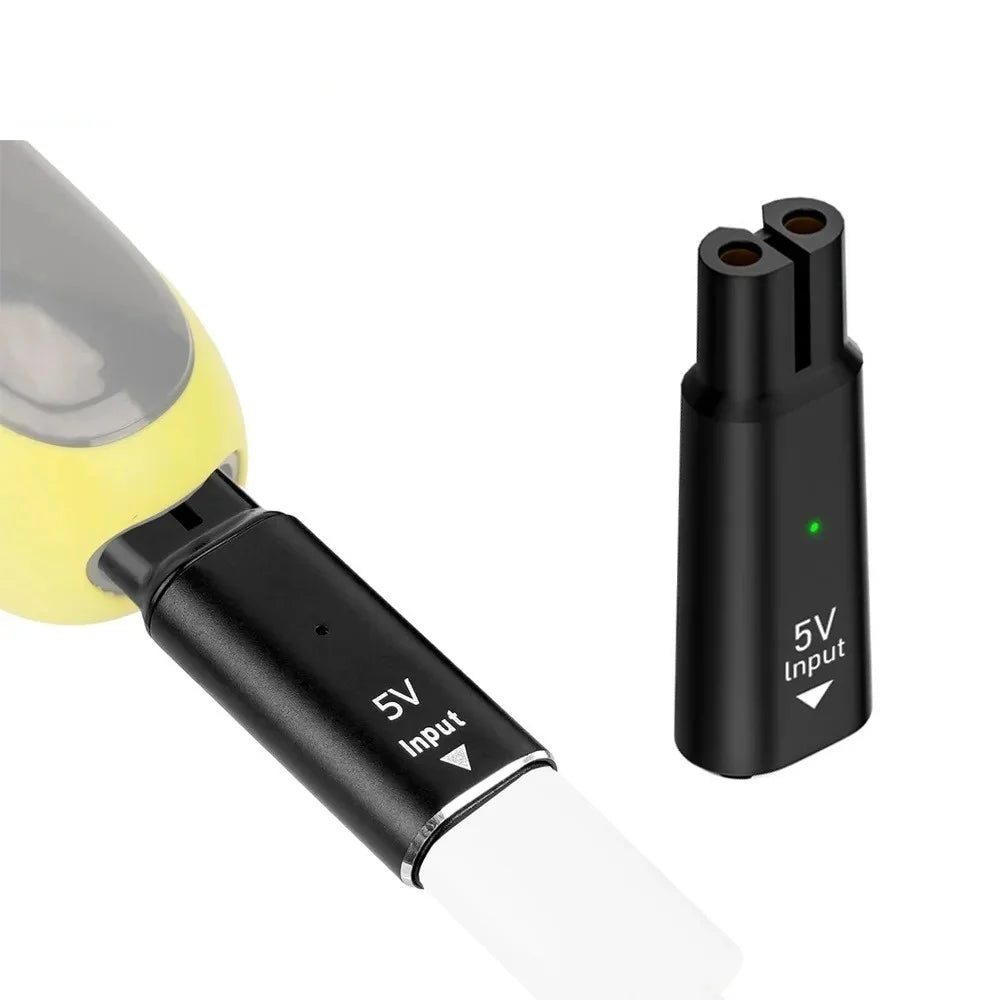5V Type-C Shaver Charger Adapter Universal Portable Shaver Charging Converter for QP2724 QP2834 BT3230 MG7910 MG5910 X3001 X3052