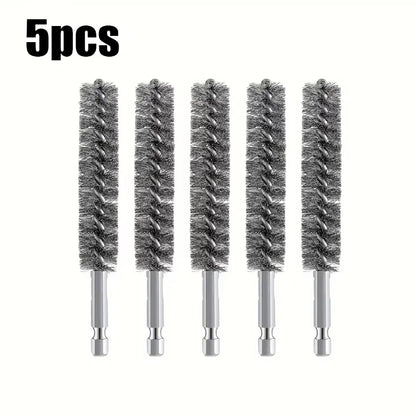 5 pieces Hexagonal shank steel wire brush for electric drill cleaning Stainless steel wire brush for electric drill cleaning