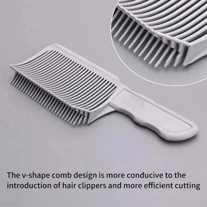Fading Comb Professional Barber Clipper Blending Flat Top Hair Cutting Comb For Men Heat Resistant Fade Brush Salon Styling Tool