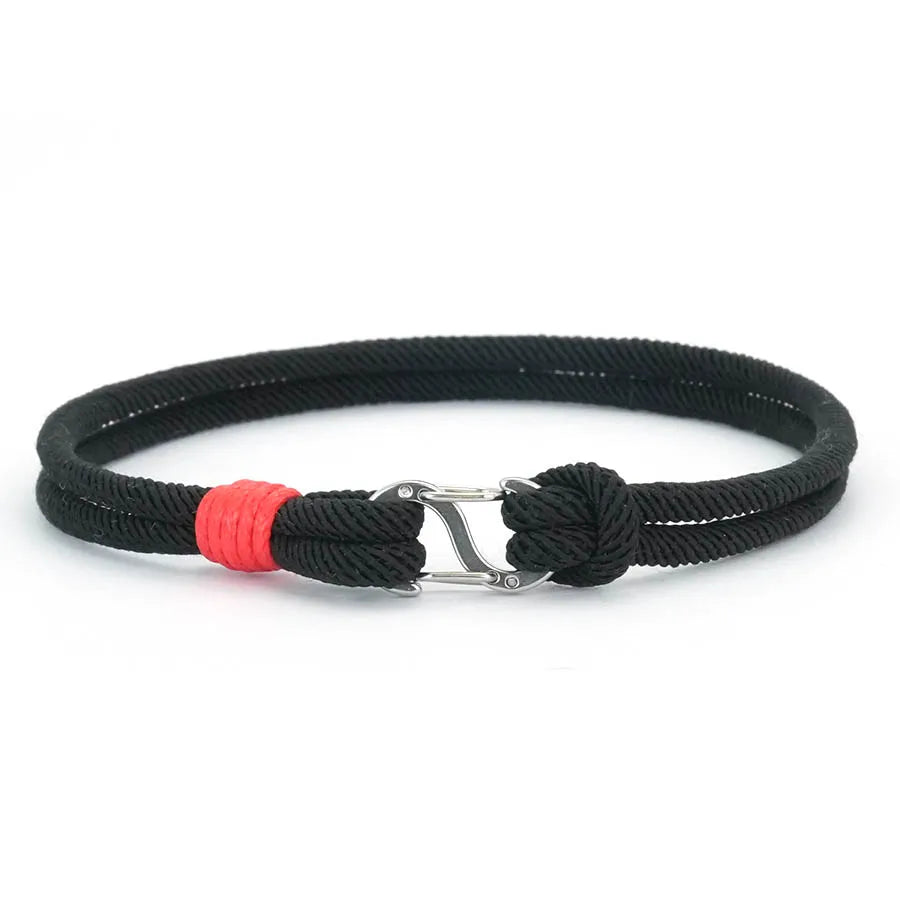 Simple Mens Bracelets Hand-Woven Detachable 7 Colors Rope Braclets Double Survival Braslet Pulseras Para Hombre Gift for Him