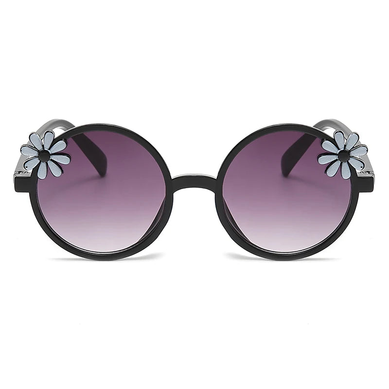 2024 New Children's Glasses Floret Anti-ultraviolet Fashion Children's Sunglasses Outdoor Shading Travel Children's Mirror