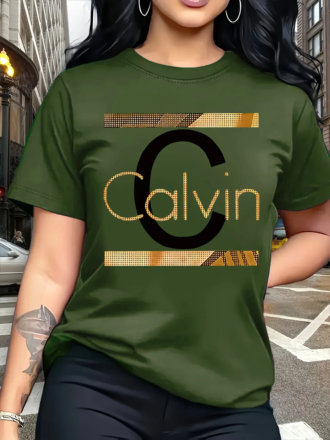 Calvin Letter Print Women's