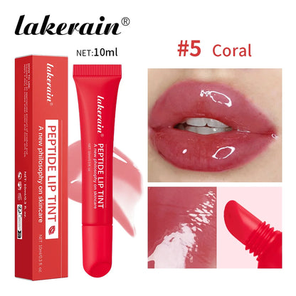 10ml Mirror Lip Glaze Moisturizes Jelly Lip Enrichment Oil Lasting Water Light Glass Lip Oil Remove Line Lip Protection Serum