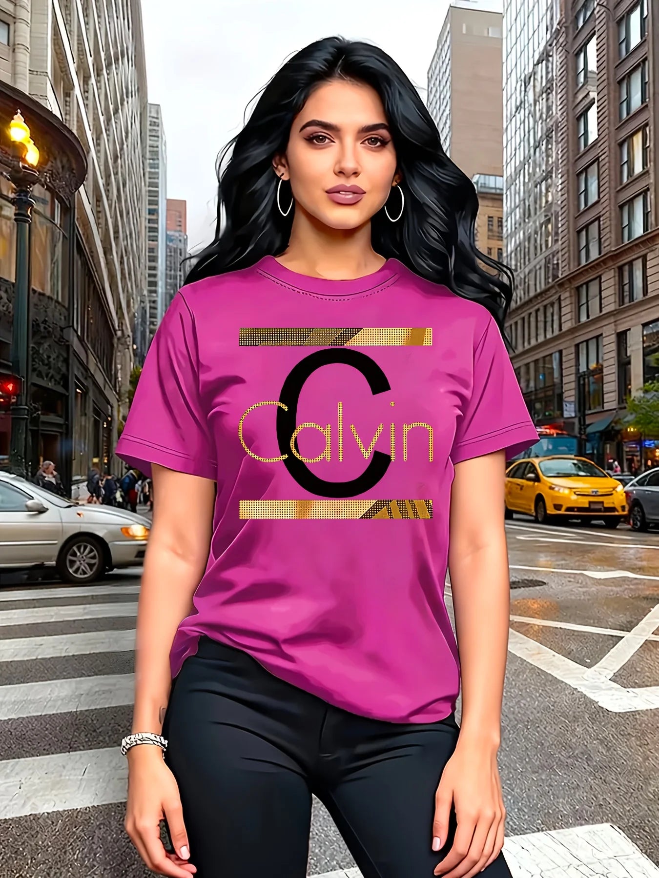 Calvin Letter Print Women's