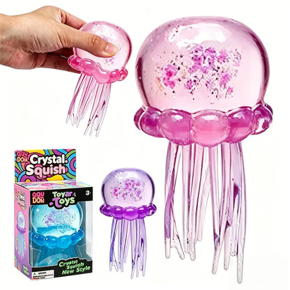 Explosions Crystal Jellyfish Squeeze TPR Soft Rubber Squeeze Slow Rebound Decompression Toy Children Decompression Artifact