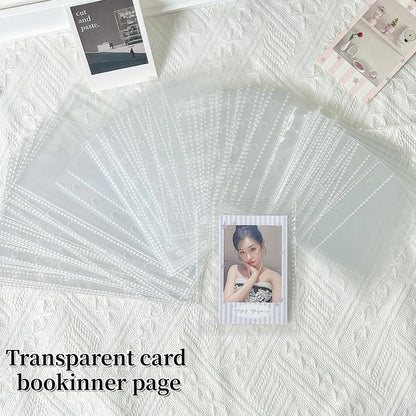 10/20/30/50P/Bag M5/A6/A7 Transparent Loose-Leaf Pages, Plastic Protective Covers, Portable Sticker Books, Loose-Leaf Binders, Album Refill Pages, High-Quality Pp Material, Acid-Free and Pvc-Free, Safe for Storage, High Trans