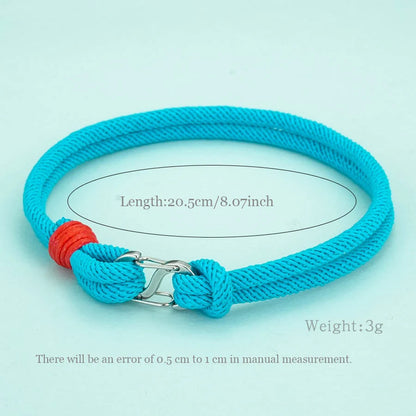 Simple Mens Bracelets Hand-Woven Detachable 7 Colors Rope Braclets Double Survival Braslet Pulseras Para Hombre Gift for Him