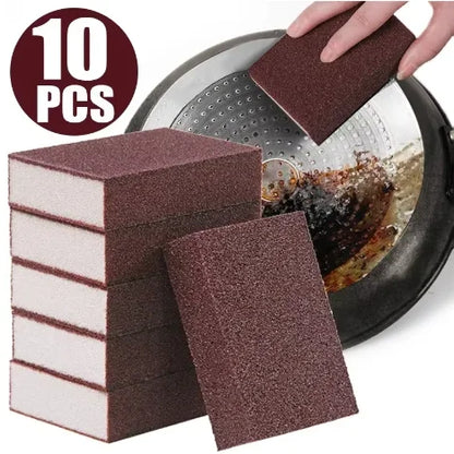10-50Pcs Double-Sided Scouring Pads Kitchen Sponge Dishwashing Scrub Pads for Pot Bowl Home Cleaning Tools
