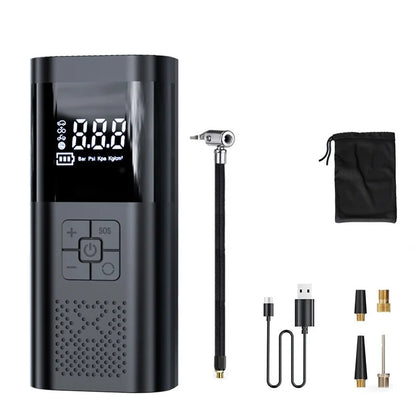 Car wireless portable inflation pump 2-in-1 car mounted multifunctional high-power digital display inflation pump