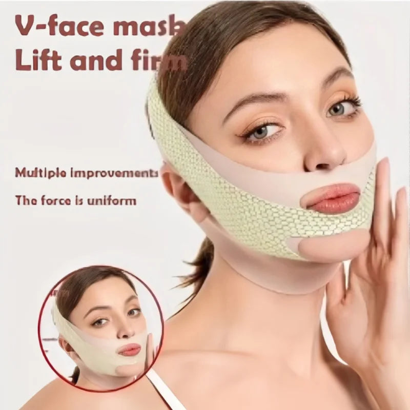 Sleep Face V Shaper Slimming Bandage Double Chin Reducer Comfortable Facial Lift Massage Thinning Band for Better Appearance