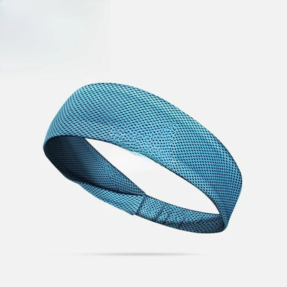 Summer Sport Headband Breathable Fitness Sweatband Non Slip Elastic Tennis Headband Sweat Wicking Lightweight Running Hairband