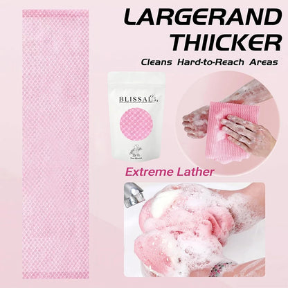 1PCS Quick-drying Exfoliating Shower Towel Deep Cleansing Scrub Wash Cloth Body Shower Gentle Exfoliation Removes for Men Woman