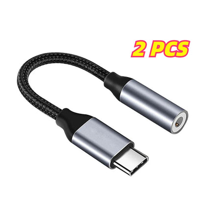 USB Type-C to 3.5mm Jack Audio Adapter Cable for iPhone 15 16 Pro Max Plus/iPad Pro 13 Air 13 Mini 6 7 Earphone Cable Converter