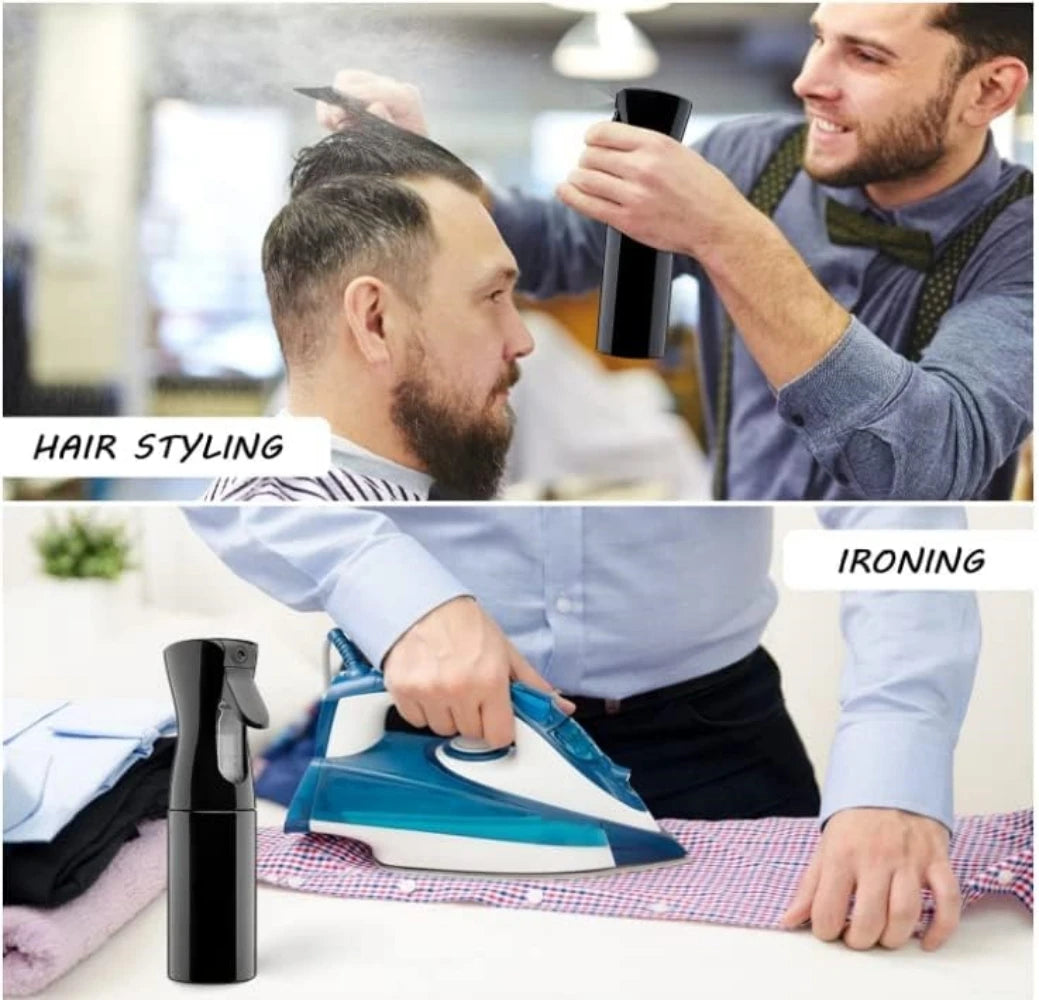 200ml Refillable Fine Mist Continuous Spray Bottle for Hair Salon Daily Moisturizing Garden Watering Atomizer