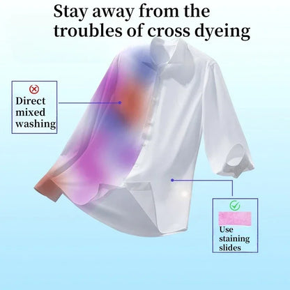 50PCS Color Absorbing Film Household Machine Wash nonwovens Anti Cross Dyeing Paper Clothes Mixed Washing No Cross Color Tools