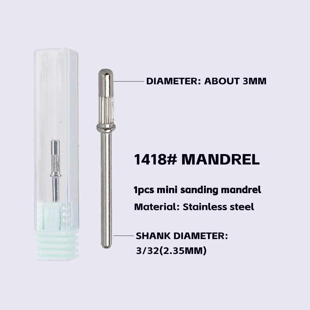 3mm Nail Sanding Bands-80/120/180/240 Grit Mini Nail Drill Bit Electric Nail File Accessory Polishing Manicure Tool 50 2030