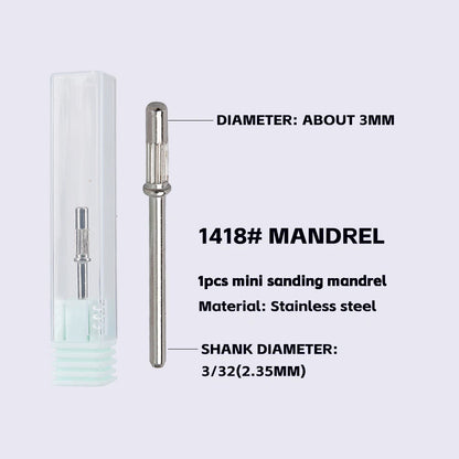 3mm Nail Sanding Bands-80/120/180/240 Grit Mini Nail Drill Bit Electric Nail File Accessory Polishing Manicure Tool 50 2030