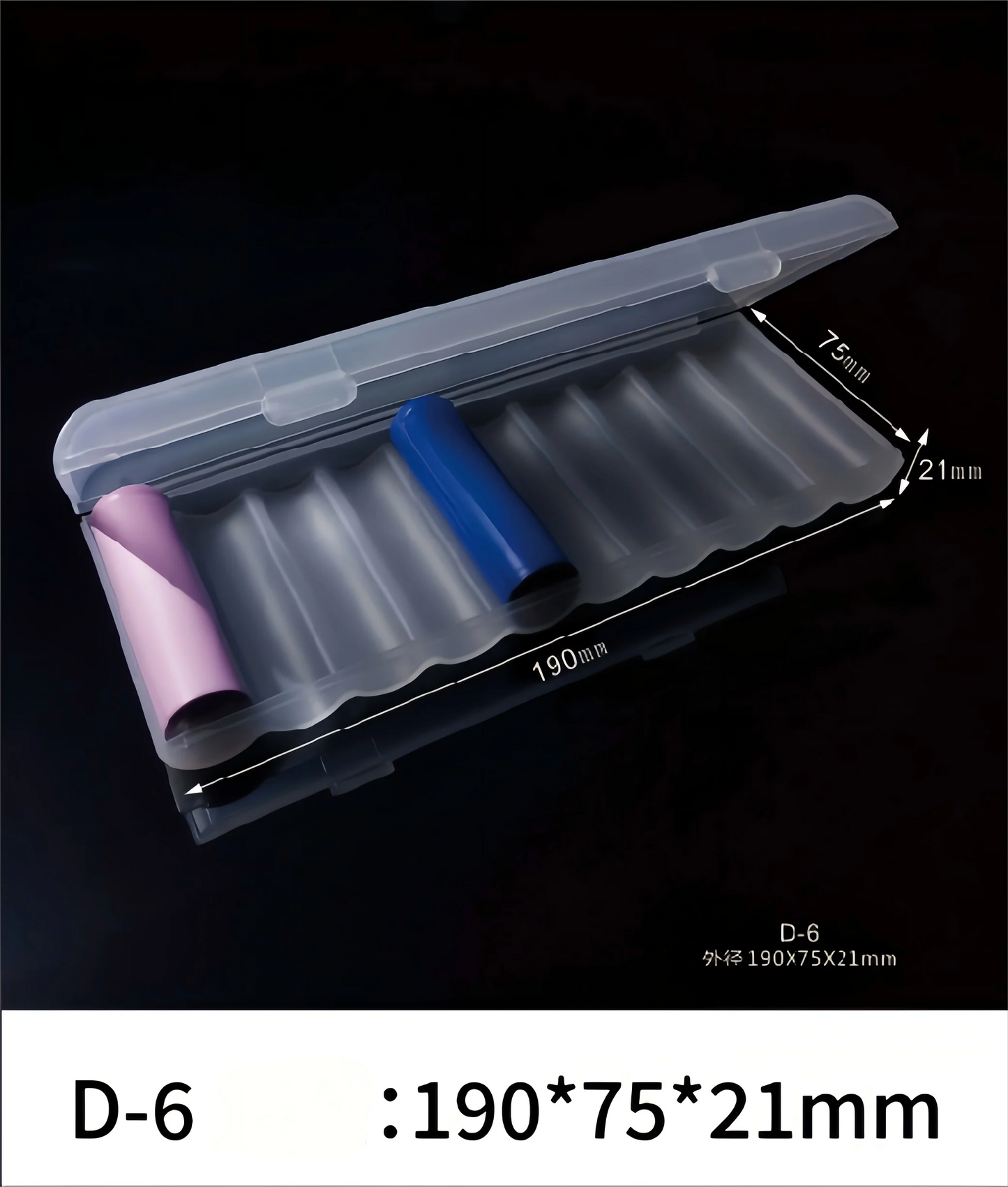 White Waterproof Hard Plastic Battery Box Multi-Slot Storage Case Portable Battery Storage Solution