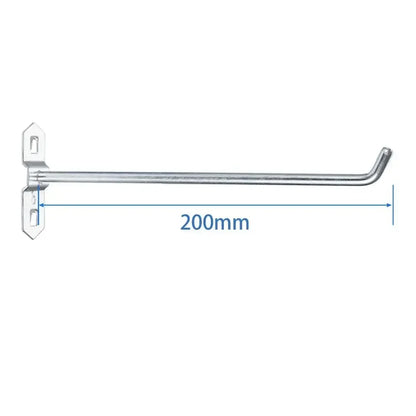 1-10pcs Pegboard Hooks, Steel Single Oblique Hangers for Garage Tool Organization, Kitchen Utensil Key Holder